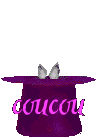 Gif animé coucou lapin